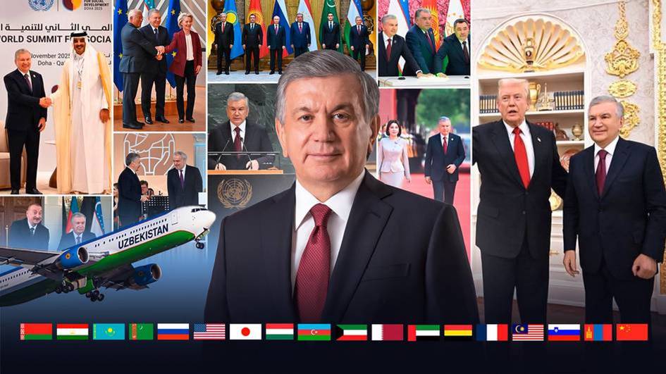Uzbekistan’s president flies distance equivalent to four times around the Earth in 2025